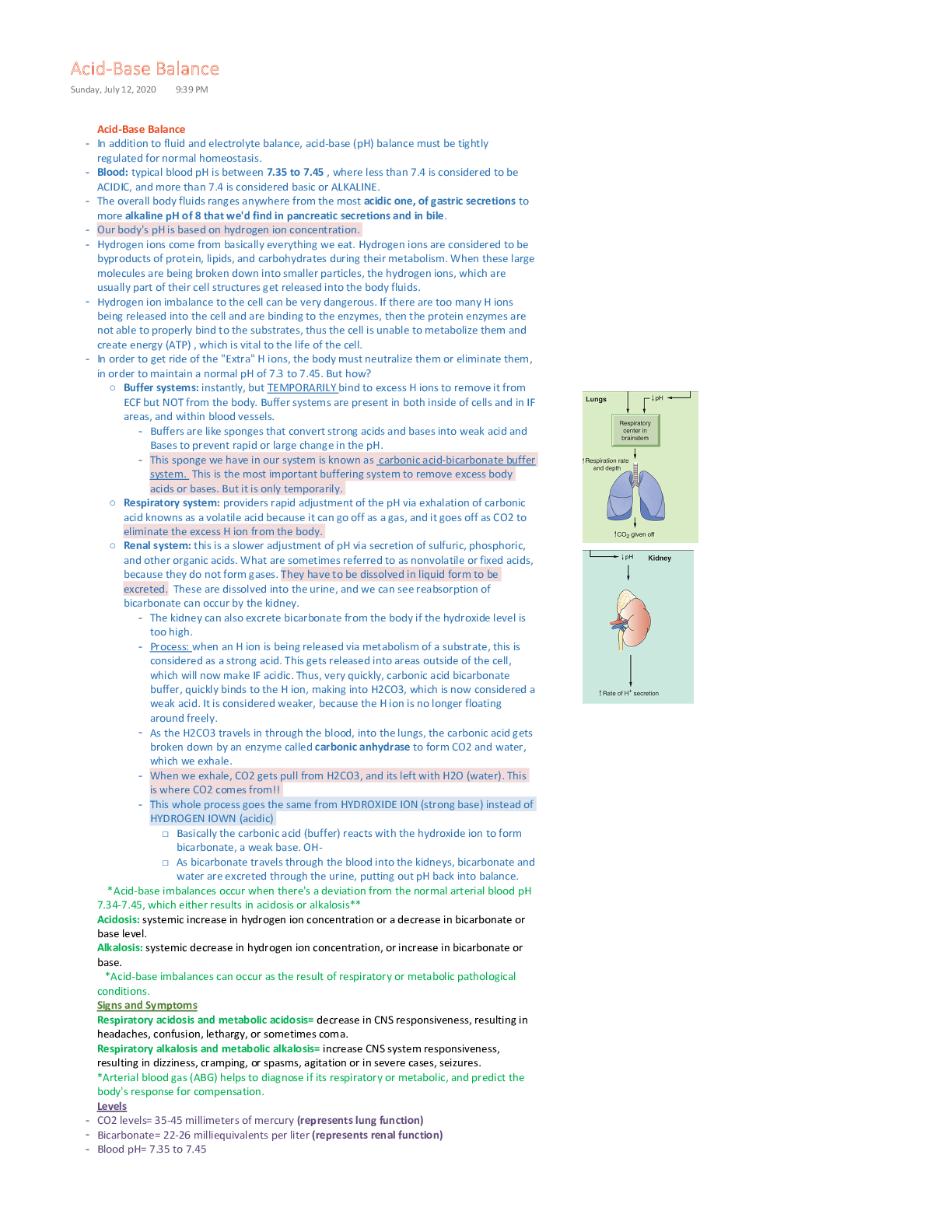 Preview of NR 507 / NR507: Advanced Pathophysiology Week 1 Notes (2021 / 2022) Chamberlain College Of